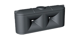 2000 Litre Enviro Lowline Poly Slimline Tank