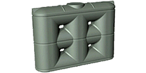2000 Litre Enviro Poly Slimline Water Tank