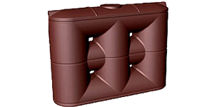 4000 litre poly slimline tank