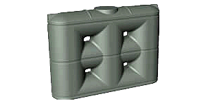 Tall 3000 Litre rainwater tank