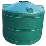 1100 litre squat round rainwater tank