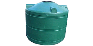 1100 litre squat round rainwater tank