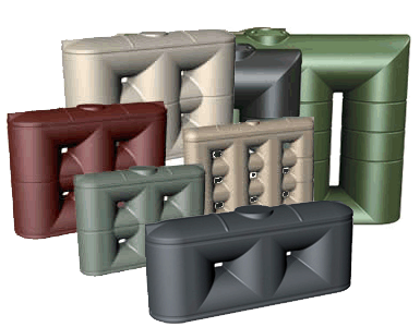 Slimline water tank range