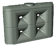 3000 Litre Tall rainwater tank