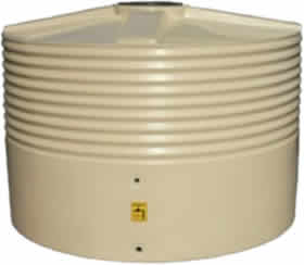 3000 Litre Round Squat Rainwater Tank