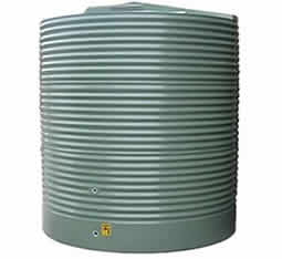 7000 Litre corrugated round rainwater storage tank